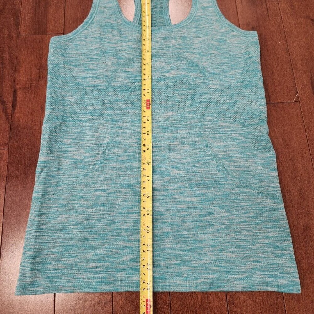 Lululemon women's aqua blue swiftly tank top in size 6 - Picture 5 of 6